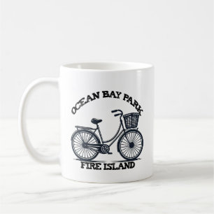Caneca De Café PARQUE OCEAN BAY Fire Island bicicleta verão praia