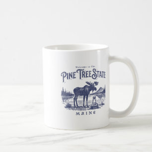 Caneca De Café Parques Estaduais Retrô do Maine Viagens EUA Trilh