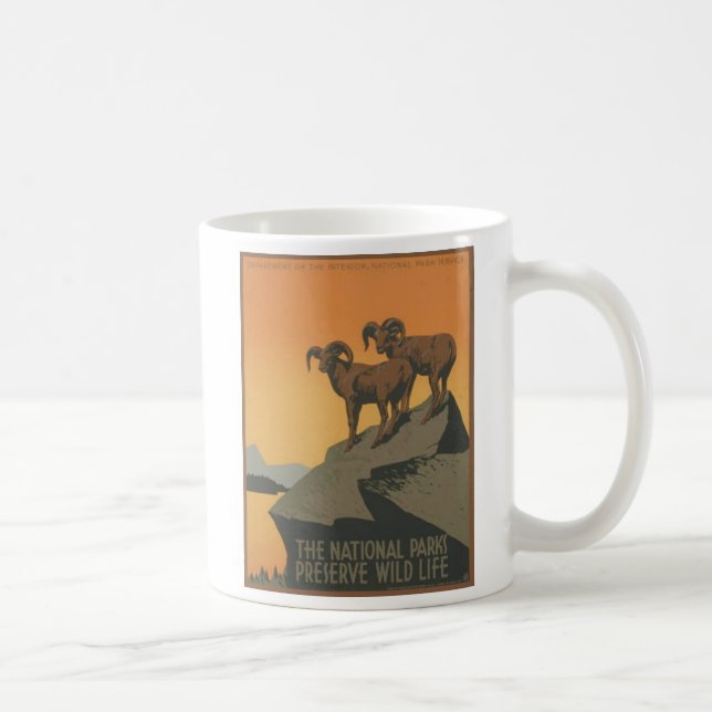 Caneca De Café Parques Nacionais - Cabras do Monte (Direita)