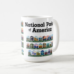 Caneca De Café Parques Nacionais dos Estados Unidos da América do