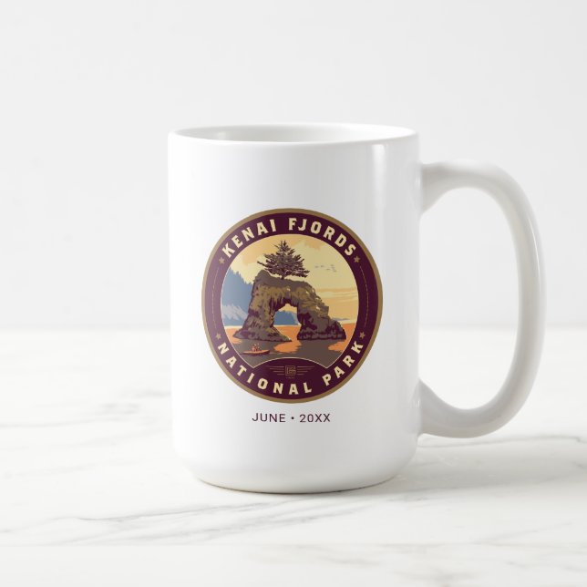 Caneca De Café Parques Nacionais Kenai Fjords (Direita)