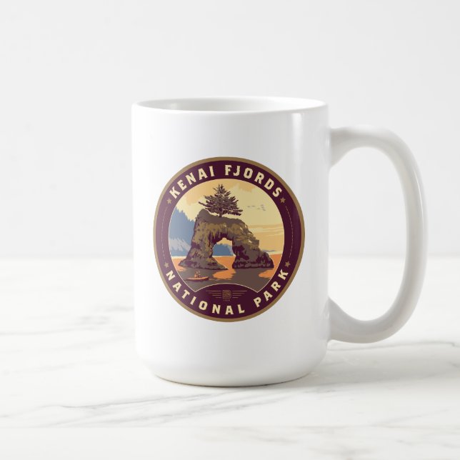 Caneca De Café Parques Nacionais Kenai Fjords (Direita)