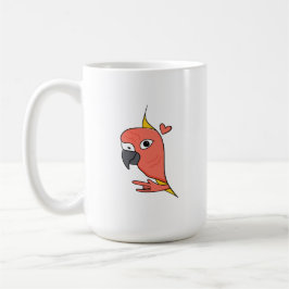 Caneca De Café Parrot ASL I Love You - Deaf Culture Design