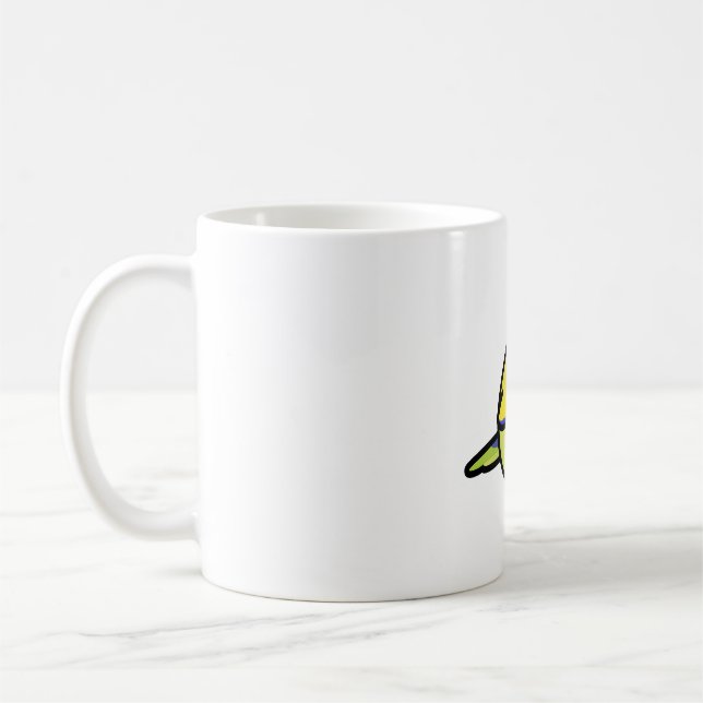 Caneca De Café Parrotlet Amarelo Chubby (Esquerda)