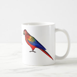 Caneca De Café Parrots vermelhos