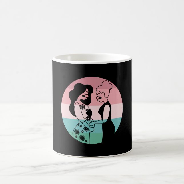 Caneca De Café Parteira de Gravidez Presente de Nascimento Obriga (Centro)