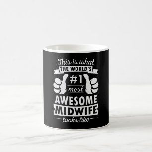 Caneca De Café Parteira Doula Birth Companion Obrigado Presente