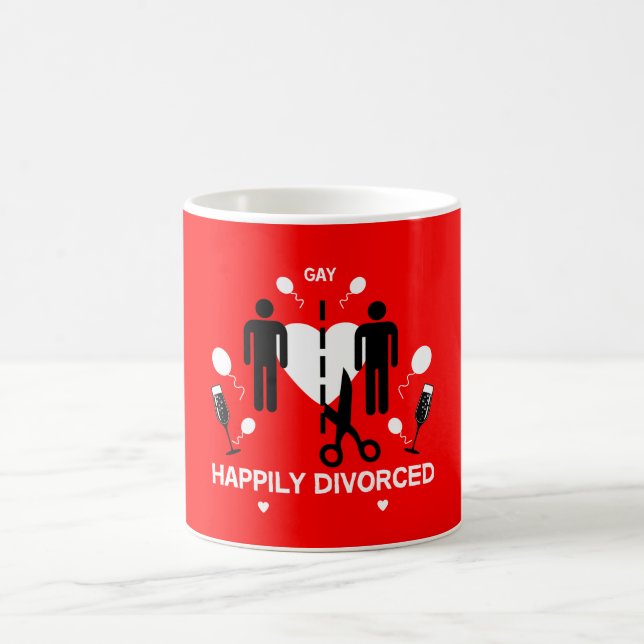 Caneca De Café Partido do Divórcio gay Cara (Centro)