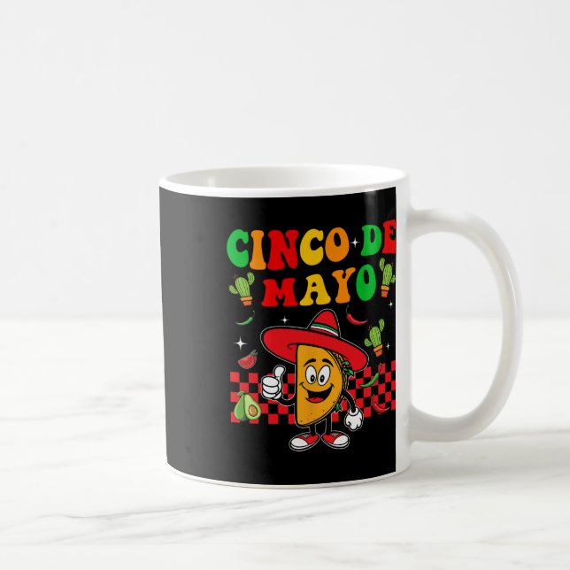 Caneca De Café Partido Fiesta Cinco De Mayo Mexicano (Direita)