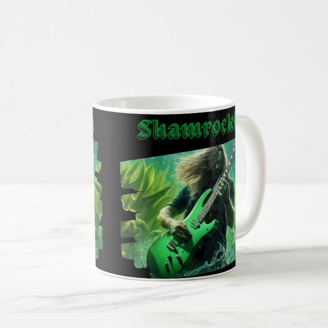 Caneca De Café Partido Modern Shamrockin Beach (Frente Esquerda)