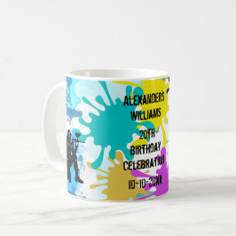 Caneca De Café Partido Paintball