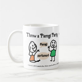 Caneca De Café Partido Prorogue Pierogi por RoseWrites Mug