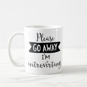 Caneca De Café Parto por favor, eu Introverting