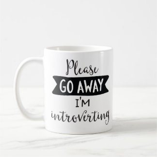 Caneca De Café Parto por favor, eu Introverting