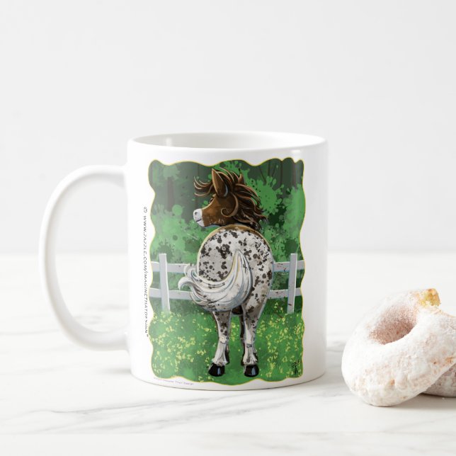 Caneca De Café Party Time Appaloosa Horse Coffee Mug (Com Donut)