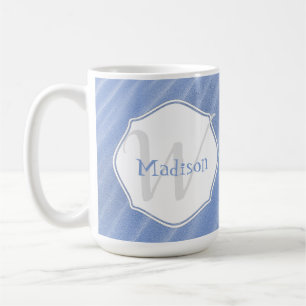 Caneca De Café Pás de Areia Azul Personaliza Mug