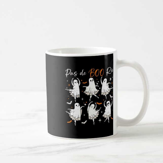 Caneca De Café Pas De Boo-rée Funny Balé Fantasma Dança Professor (Direita)