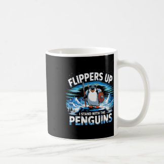 Caneca De Café Pás Para Cima Eu Fico Com Pinguins Engraçados