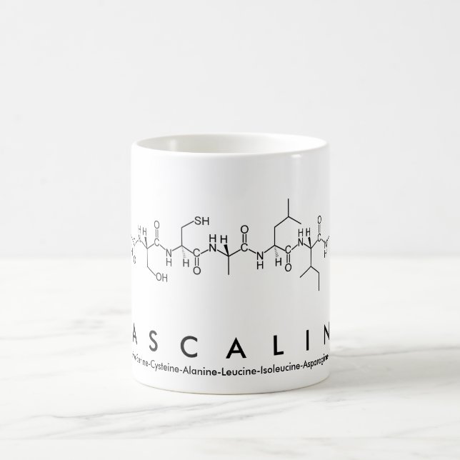 Caneca De Café Pascaline peptide name mug (Centro)