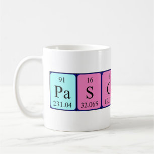 Caneca De Café Pascaline periódica mesa name mug