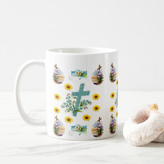Caneca De Café Páscoa (Com Donut)