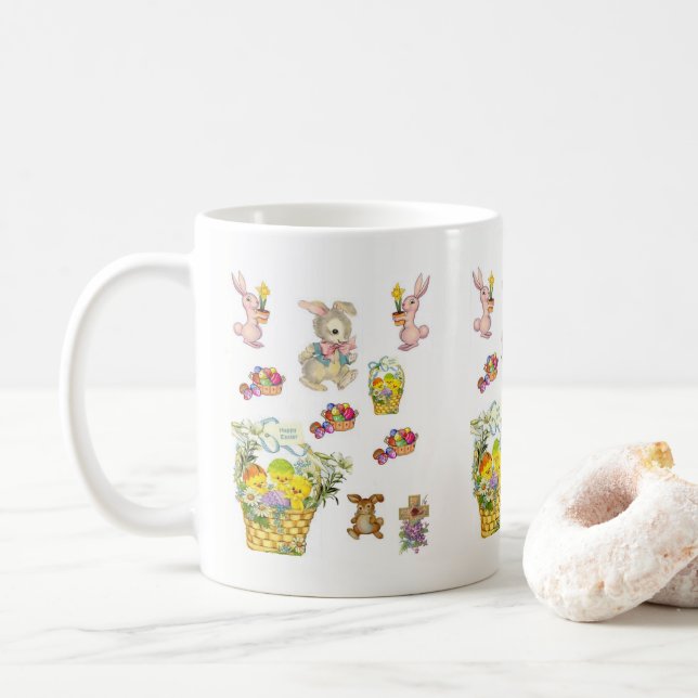 Caneca De Café Páscoa (Com Donut)