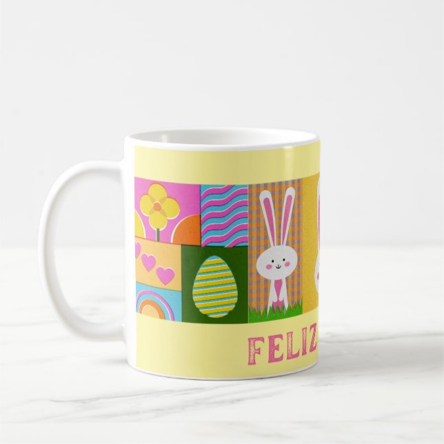 Caneca de café Páscoa 11 oz cerâmica W-PT ZLE  (Esquerda)