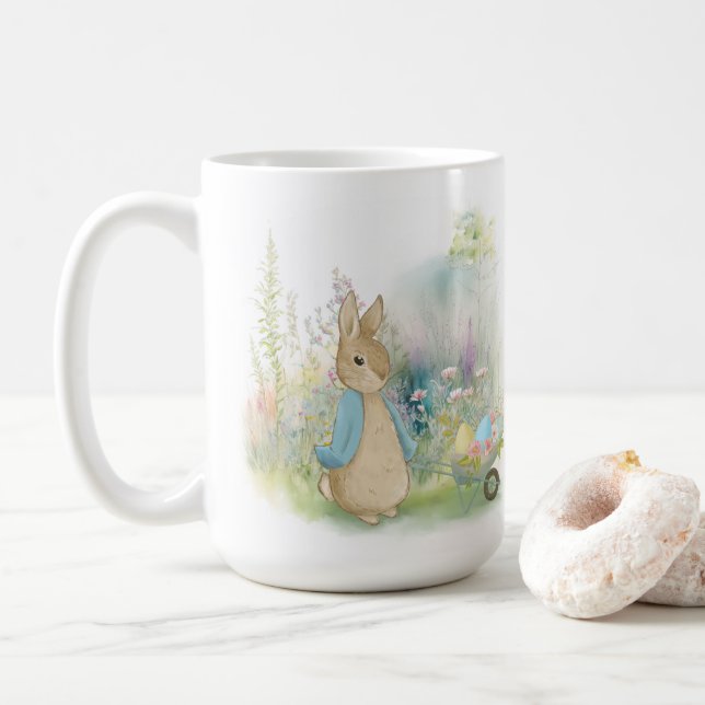 Caneca De Café Páscoa Bunny Peter Coffee Mug (Com Donut)