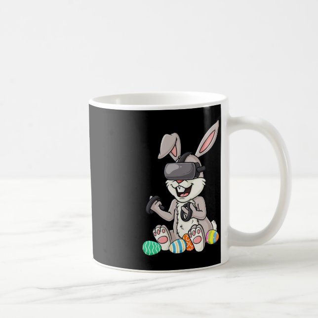 Caneca De Café Páscoa Coelhinhos Brincadeiras Ovos Jogo Jovens Ra (Direita)