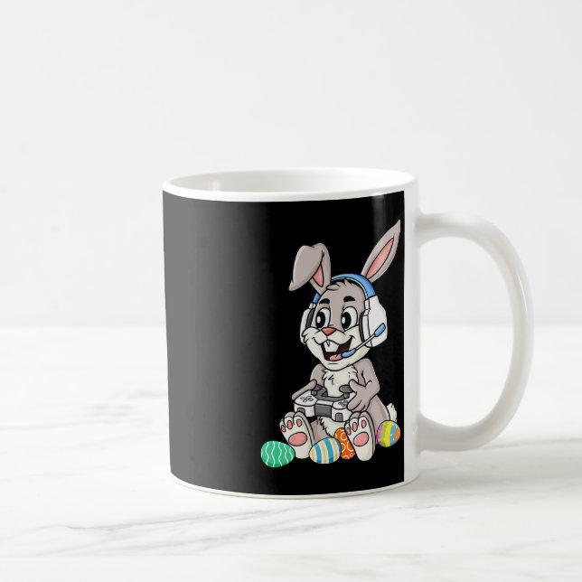 Caneca De Café Páscoa Coelhinhos Brincadeiras Ovos Jogo Jovens Ra (Direita)