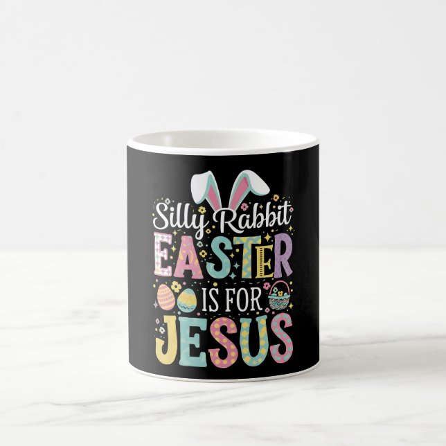 Caneca De Café Páscoa De Coelho bobo É Para Jesus Coelhinho Bonit (Centro)