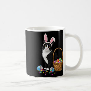 Caneca De Café Páscoa Dia Gato Coelhinho Ovos Gráfico Homens Mulh