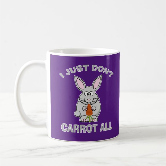 Caneca De Café Páscoa Eu simplesmente não apodreço todo o coelho  (Esquerda)