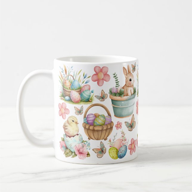 Caneca De Café Páscoa, Felz pascoa, Primavera (Esquerda)