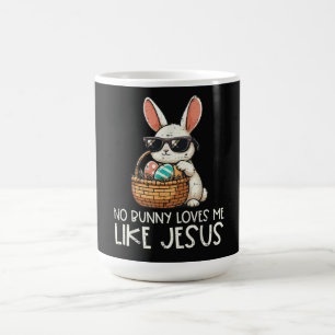 Caneca De Café Páscoa Nenhum Coelho Me Ama Como Jesus Cristão