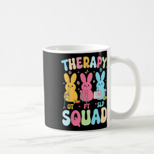Caneca De Café Páscoa No Quadrado Terapêutico Para Ovos Coelhinho