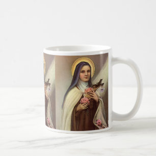 Caneca De Café Páscoa Religiosa Vintage, freira com cruz