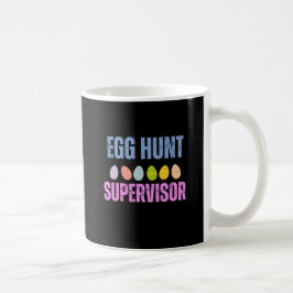 Caneca De Café Páscoa Themed Mug, supervisor de caça aos ovos