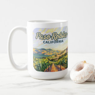 Caneca De Café Paso Robles California Vineyard Costa Central