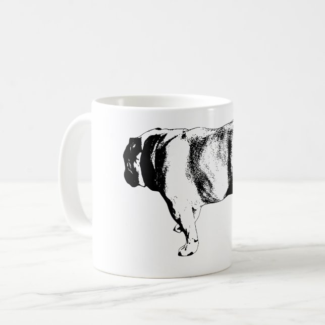 Caneca De Café Passada Confiante, Calma Matinal (Frente Esquerda)