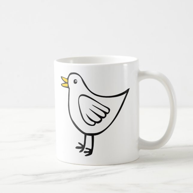 Caneca De Café Passarinho 03 (Direita)