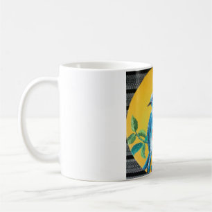 Caneca De Café passarinho azul