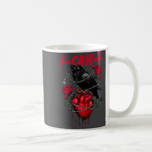 Caneca De Café Passarinho Preto Engraçado F-caw-f Anti Dia dos Na