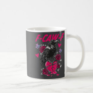 Caneca De Café Passarinho Preto Engraçado F-caw-f Anti Dia dos Na