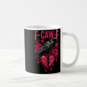 Caneca De Café Passarinho Preto Engraçado F-caw-f Anti Dia dos Na