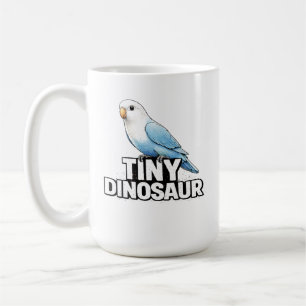 Caneca De Café Pássaro Amorzinho Dinossauro Minúsculo