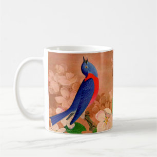 Caneca De Café pássaro azul da felicidade