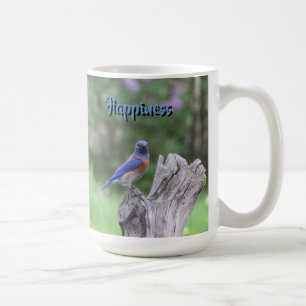 Caneca De Café Pássaro Azul da Felicidade