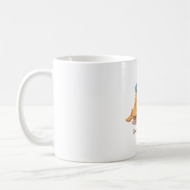 Caneca De Café Pássaro Bonito, Um Pássaro Adora-Te. (Esquerda)