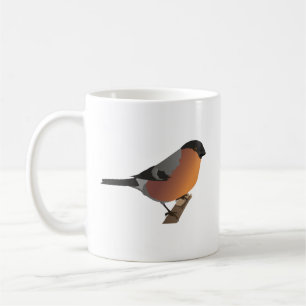 Caneca De Café Pássaro Bullfinch